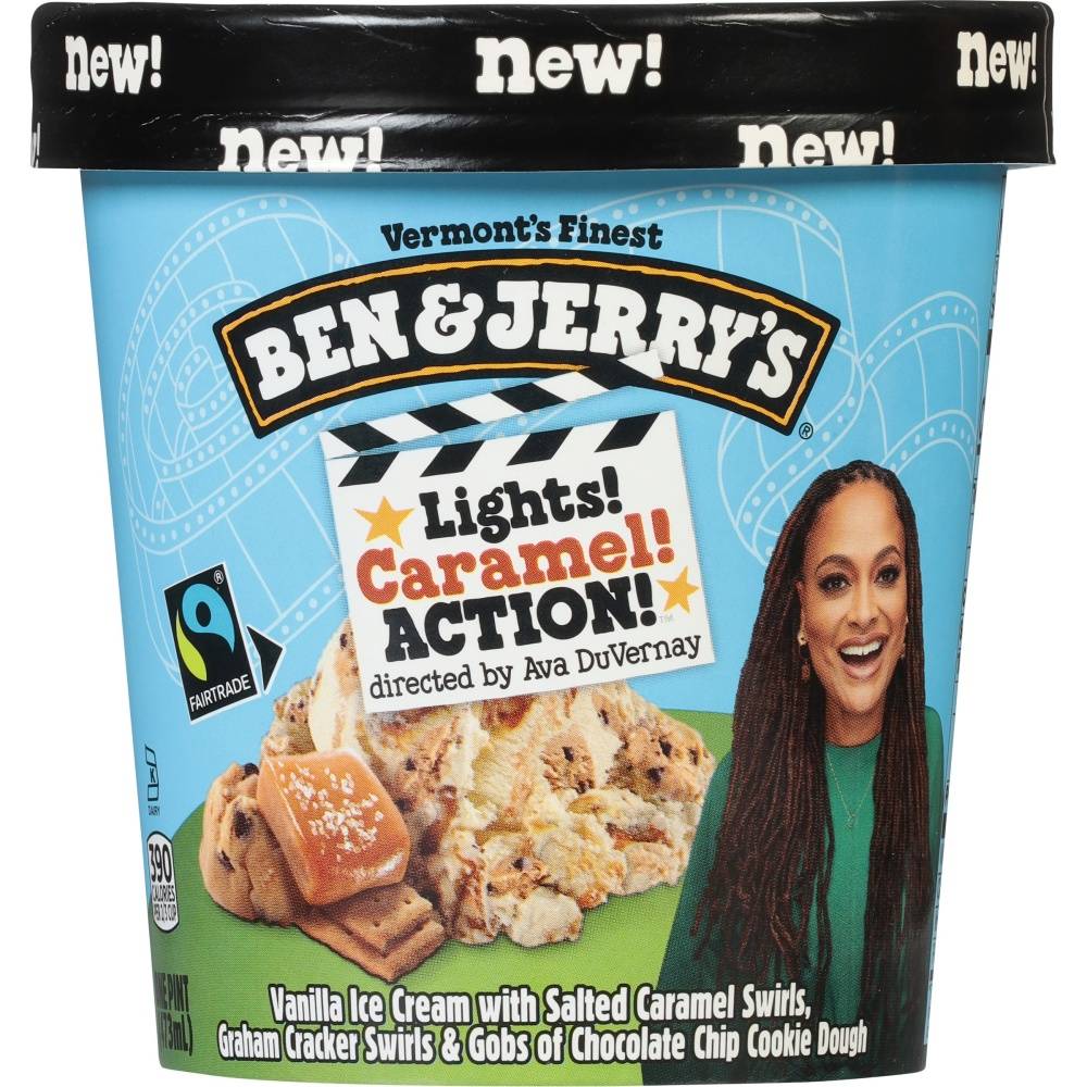 Ben & Jerry's Lights Caramel Action! Vanilla Ice Cream (1 pint)