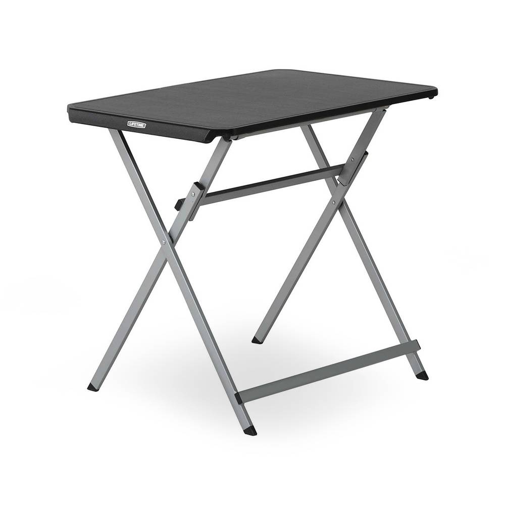 Lifetime · Mesa plegable negro/gris