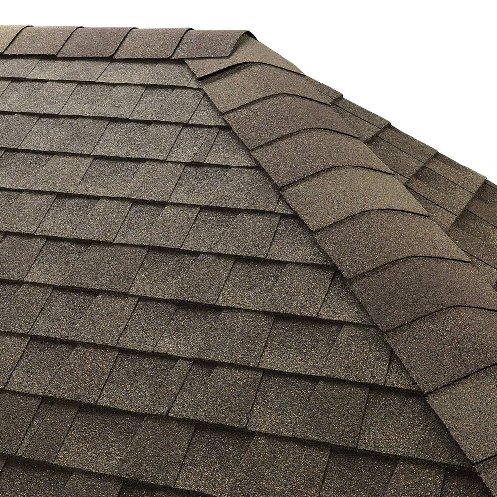 GAF Seal-A-Ridge Weathered Wood Hip and Ridge Roof Shingles (25-lin ft per Bundle) | 0850900