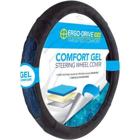 Ergo Drive Black Comfort Gel Steering Wheel Cover