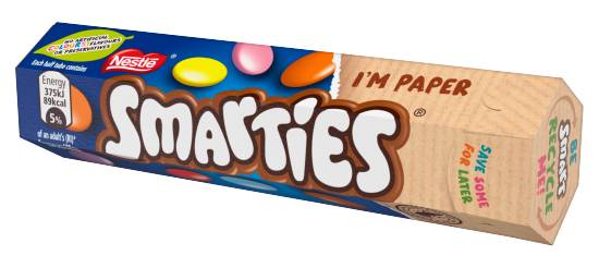 Smarties Milk Chocolate Tube (38g)