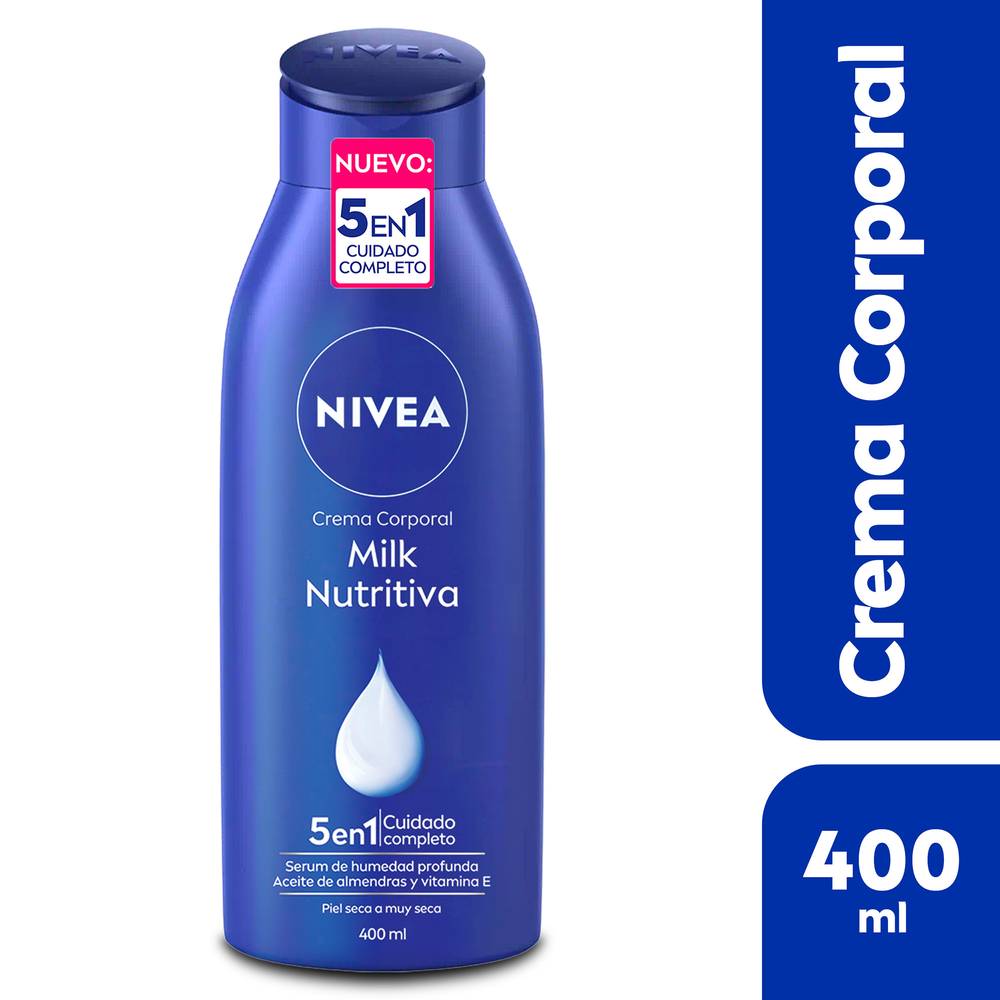 Nivea crema corporal milk nutritiva