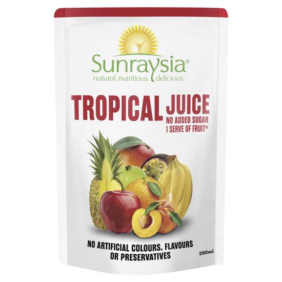 Sunraysia Pouch 99.9% Tropical Juice 200ml