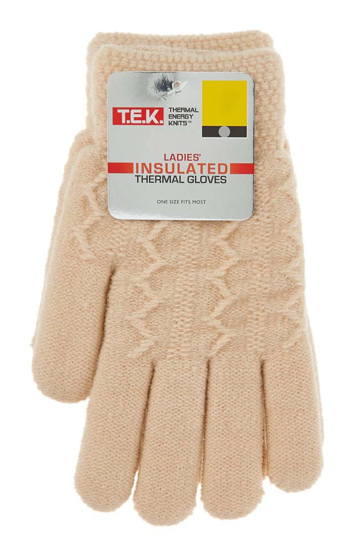 T.E.K. Ladies Insulated Thermal Gloves One Size Fits Most