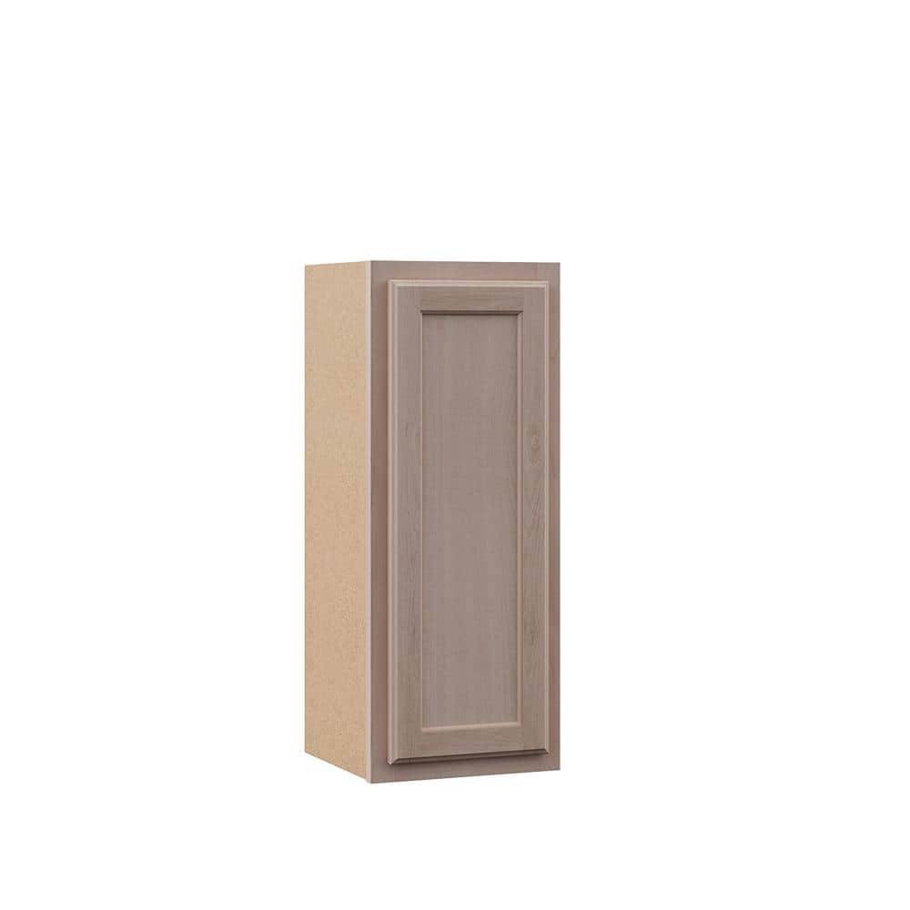 Hampton Bay 12 In. W X 12 In. D X 30 In. H Assembled Wall Kitchen Cabinet In Unfinished With Recessed Panel