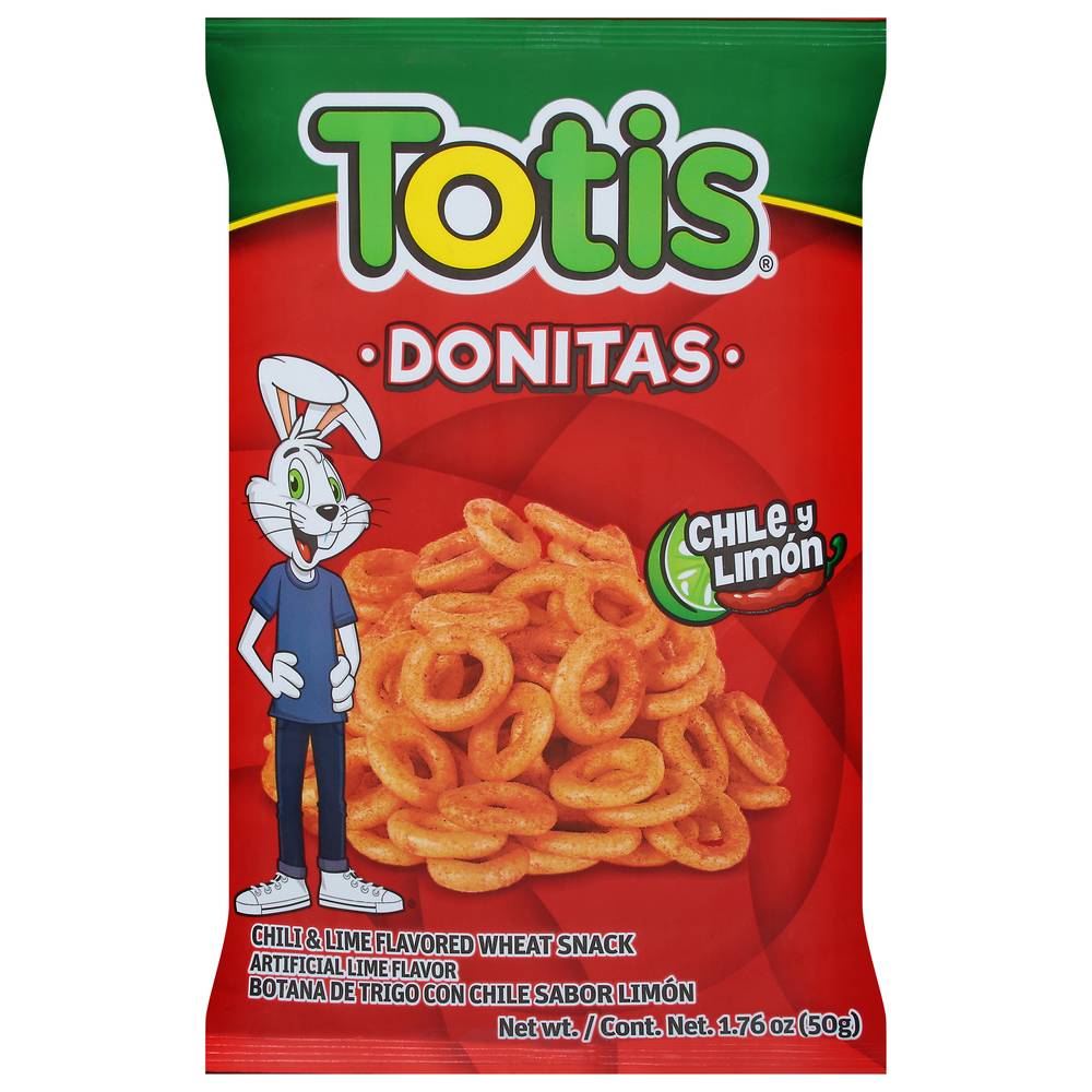 Totis Donitas Wheat Snack, Chile & Limon (1.76 oz)