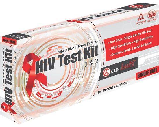 CliniHealth HIV Home Test Kit 