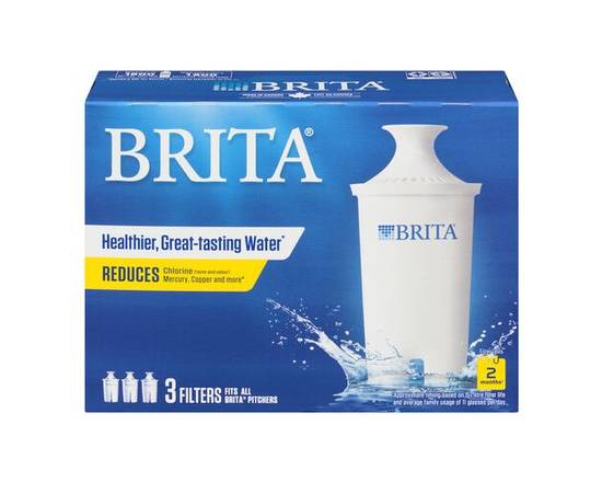 Brita · Remplacement (3) (3 un.) - Water filter replacement (3 units)