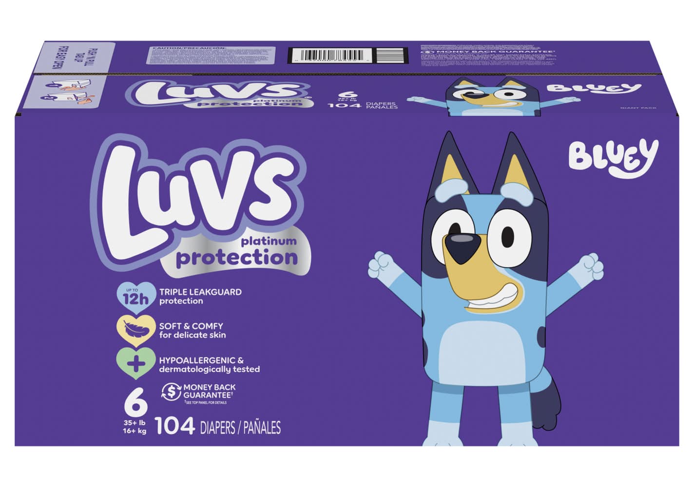 Luvs Platinum Protection Disposable Baby Diapers, Stage 6 (104 ct)