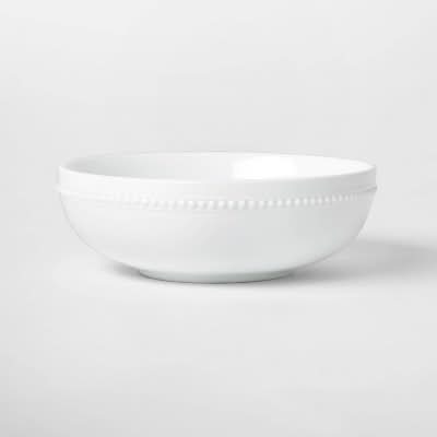 Threshold Porcelain Serving Bowl, White
