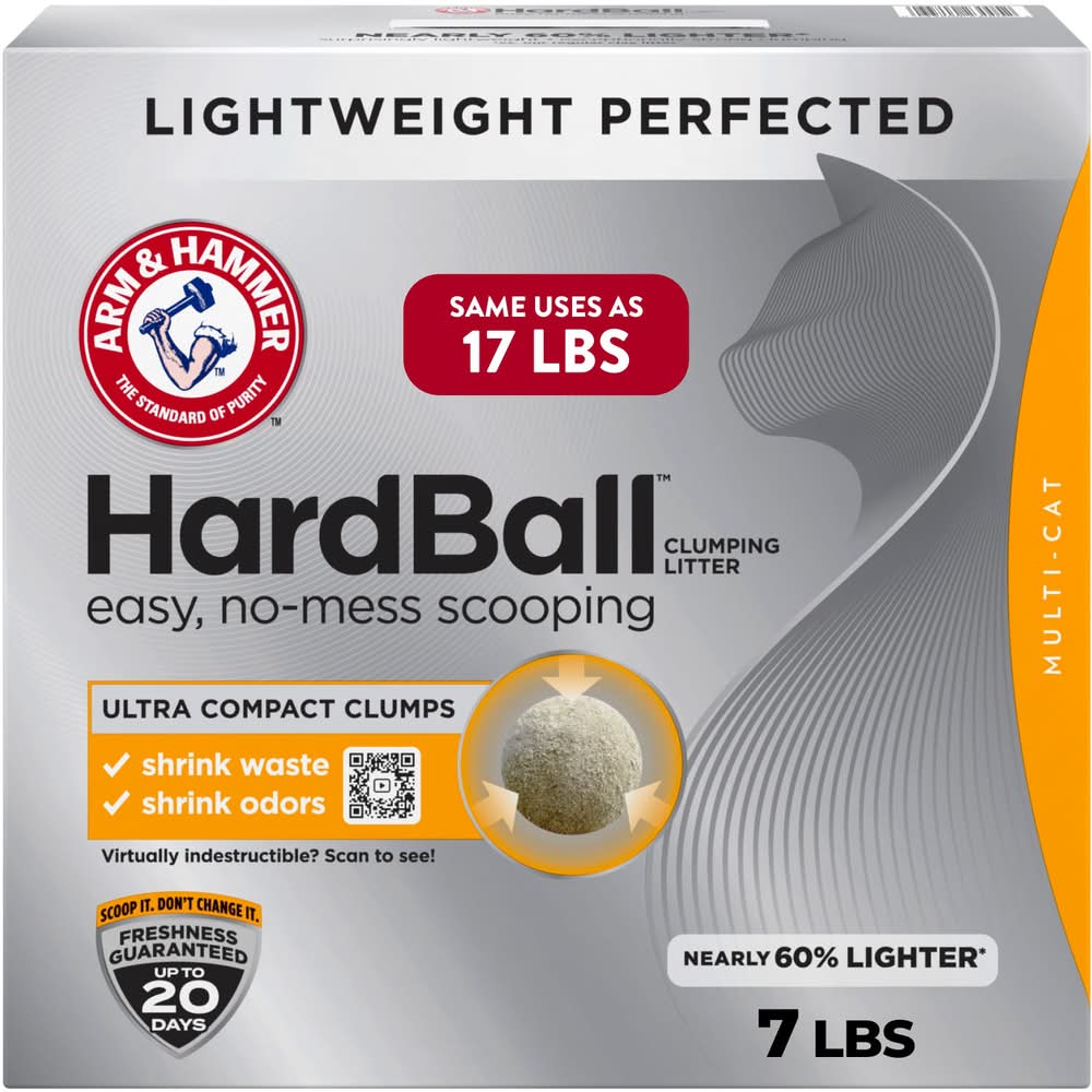 Arm & Hammer Hard Ball Multi-Cat Clumping Litter (7 lbs)
