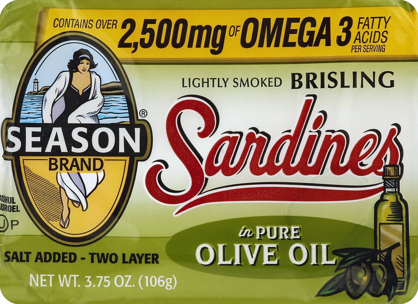 Season Sardines in Pure Olive Oil (3.8 oz)