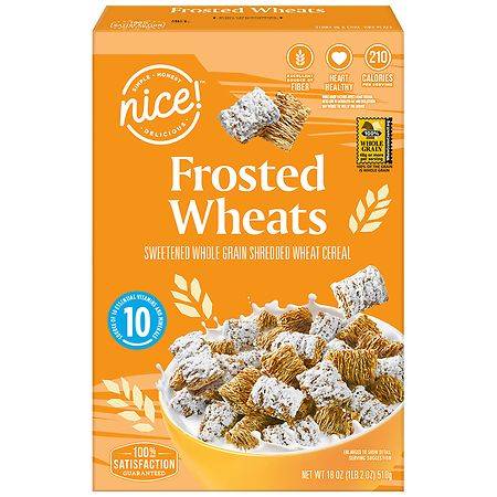 Nice! Frosted Wheats Cereal - 18.0 oz