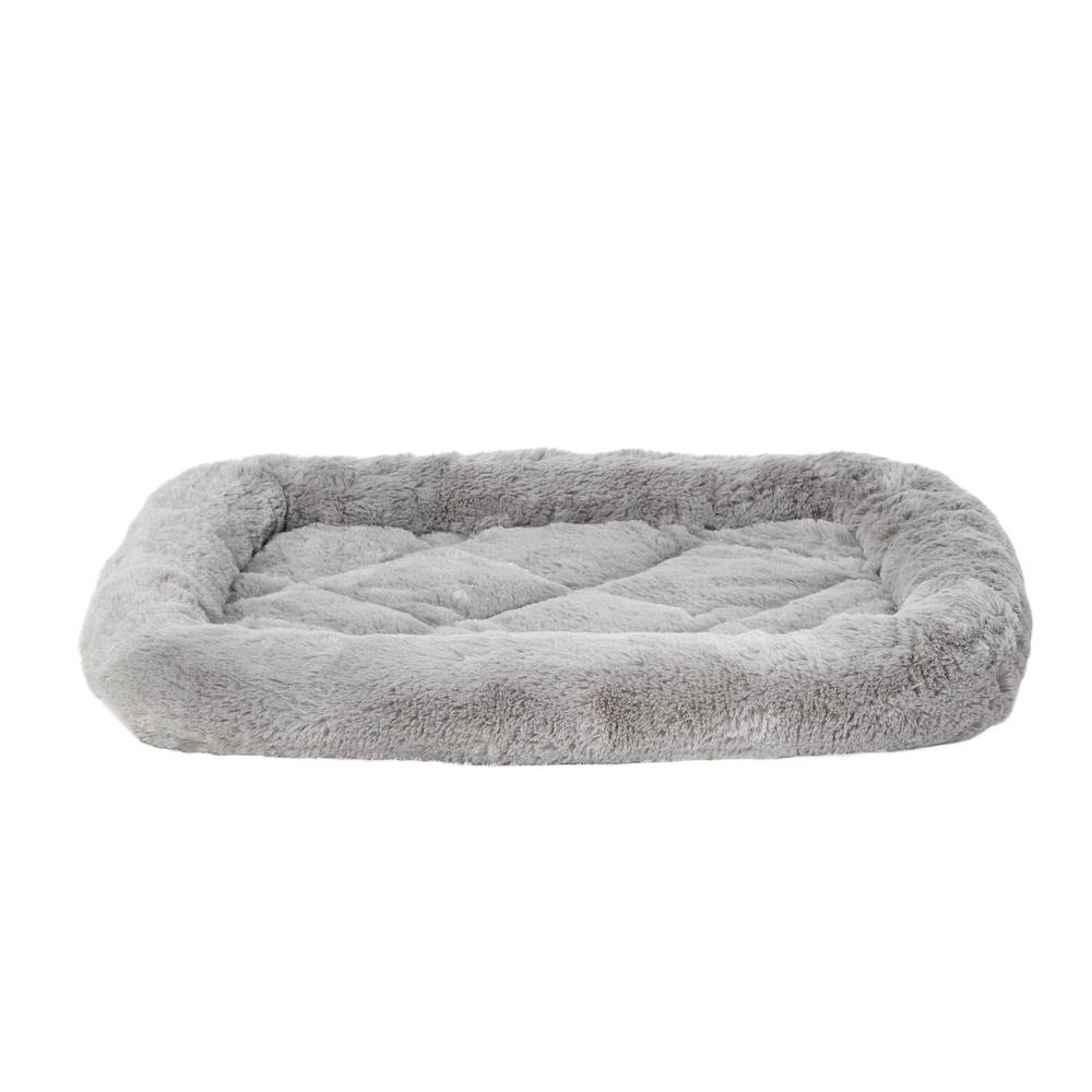 Top Paw Plush Crate Mat (18" x 14"/grey)