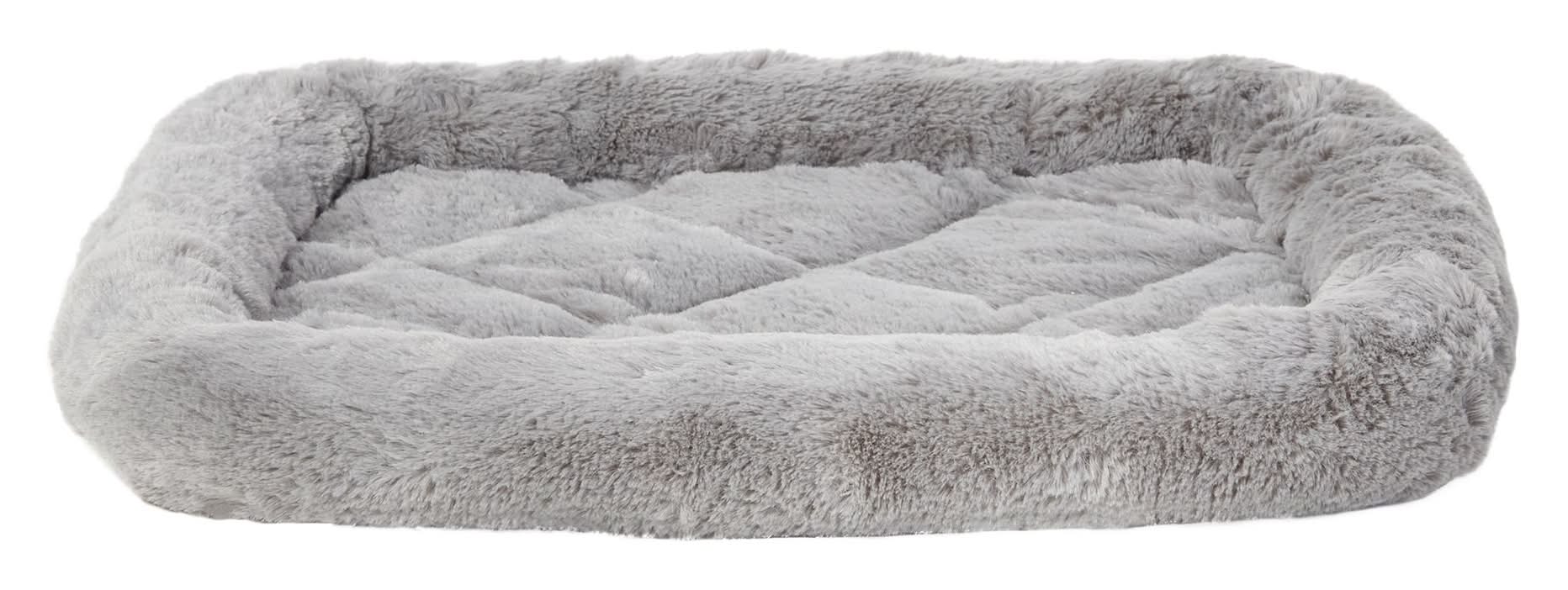 Top Paw® Plush Grey Dog Crate Mat - X-Small, Small, Medium, Large, X-Large, XX-Large (Color: Grey, Size: 18\"L X 14\"W)