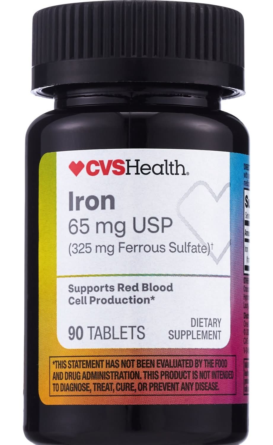 CVS Health Iron 65mg Tablets (90 ct)