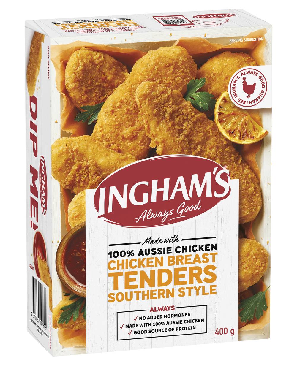 Ingham's Aussie Chicken Breast Tenders, Southern Style (400g)