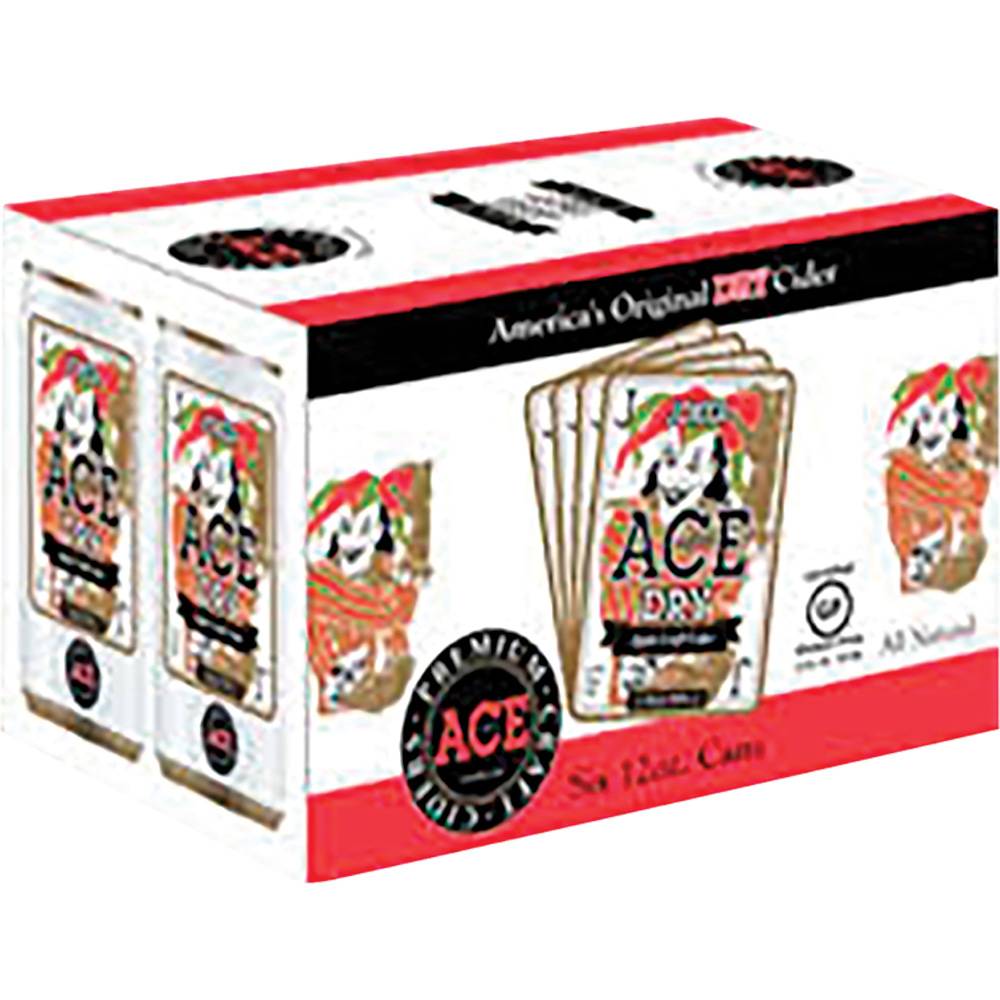 Ace Dry Apple Cider (6 pack, 12 fl oz)