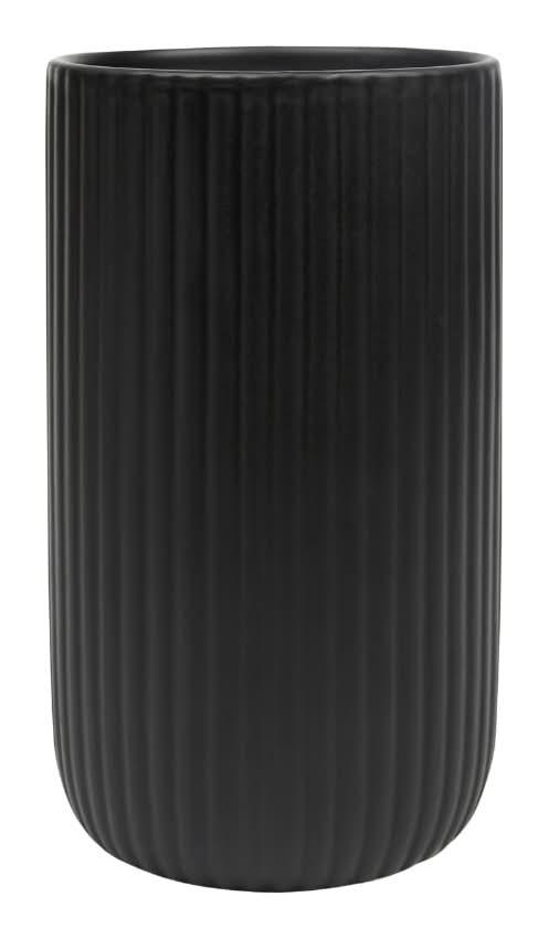 Tall Ceramic Vase, Black