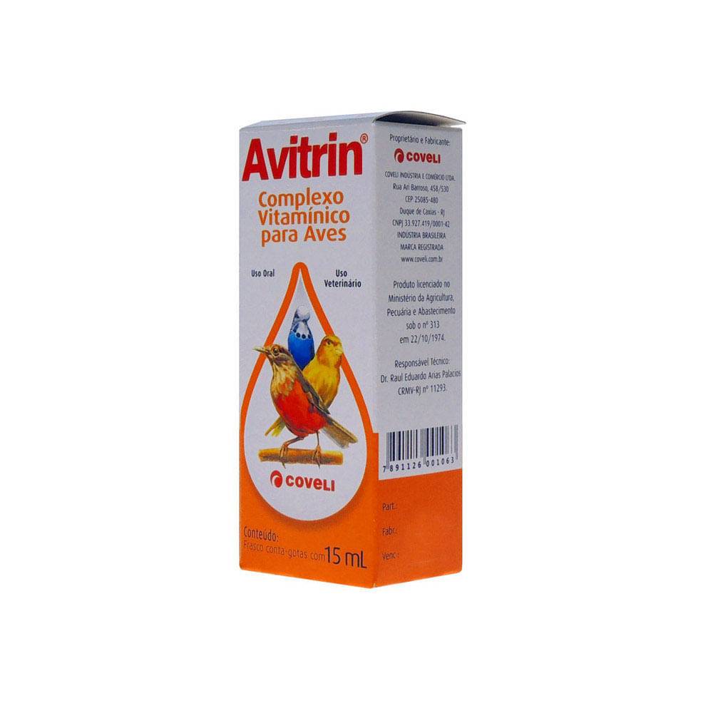 Coveli complexo vitamínico para aves avitrin (15ml)