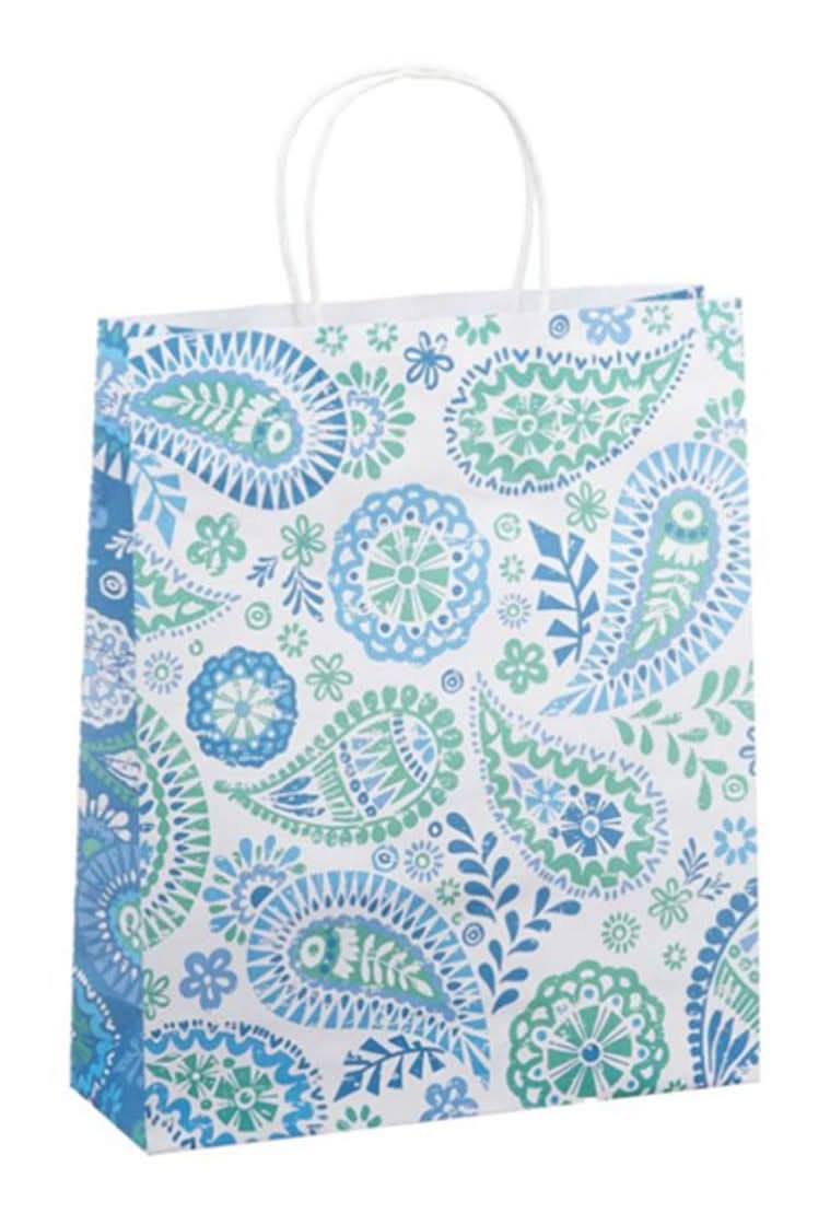 Dg Party Large Blue Shopper Gift Bag Assorted - 1 Ct
