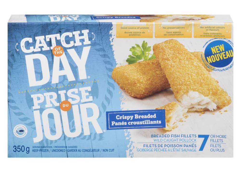High Liner Catch Of the Day Crispy Breaded Fish Fillets (350 g, 7 ct)