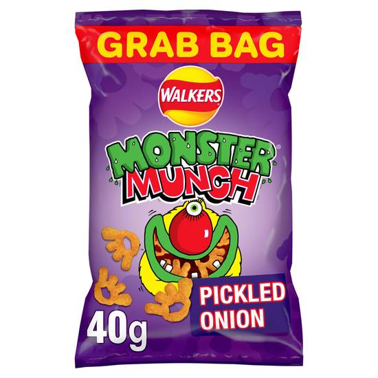 Mega Monster Munch Pickled Onion Snacks 40g