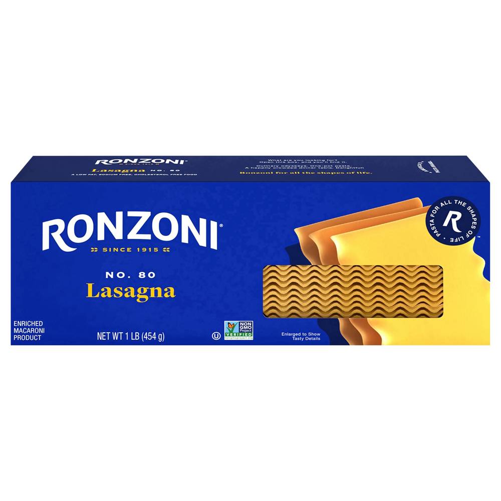 Ronzoni Lasagna No. 80 Pasta (1 lbs)