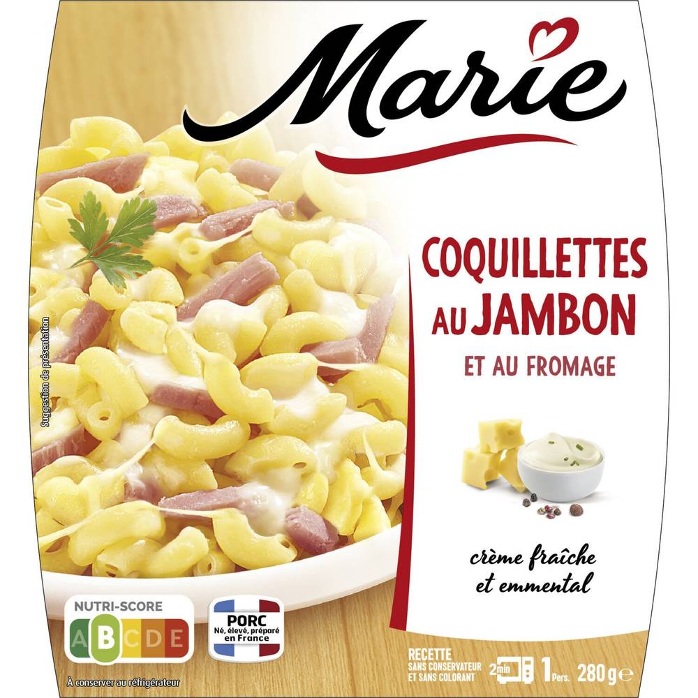 Marie - Coquillettes/jambon fromage