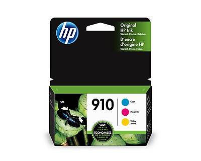 HP 910 Standard Yield Ink Cartridge, Cyan-Magenta-Yellow (3 ct)