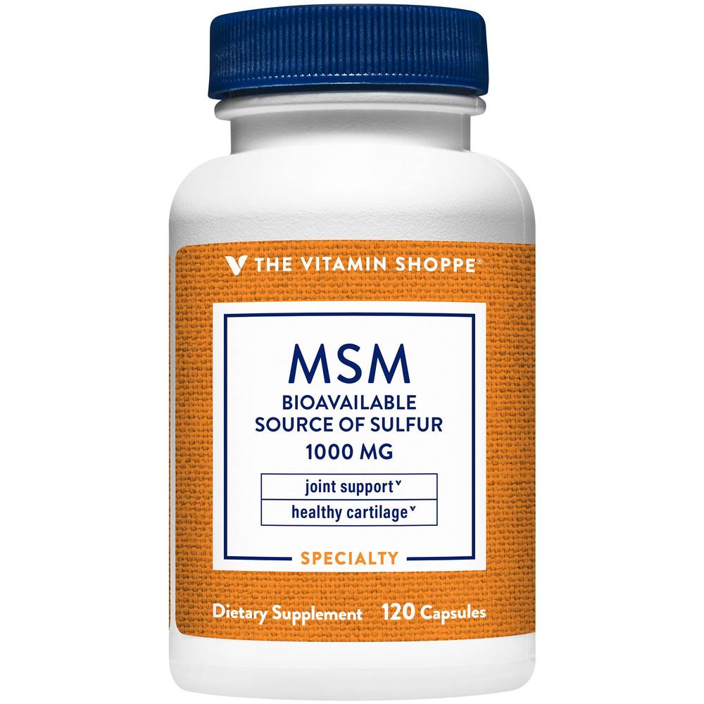 Msm - Joint Support & Healthy Cartilage - 1,000 Mg (120 Capsules)