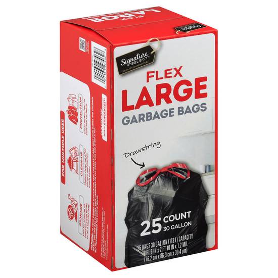 Signature Select Flex Large Garbage Bags (25 ct)