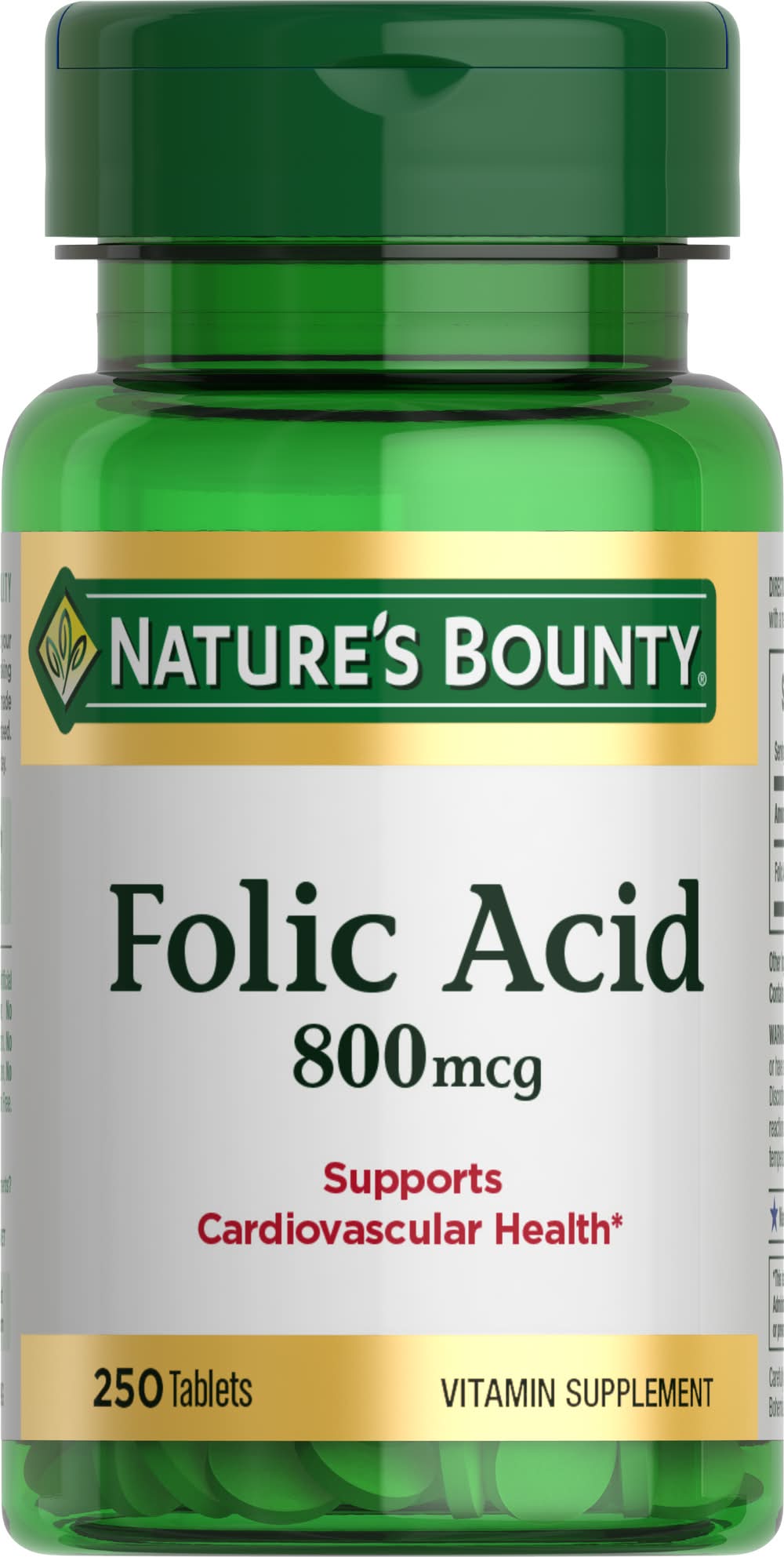 Nature's Bounty Folic Acid 800 Mcg (1.11 lbs)