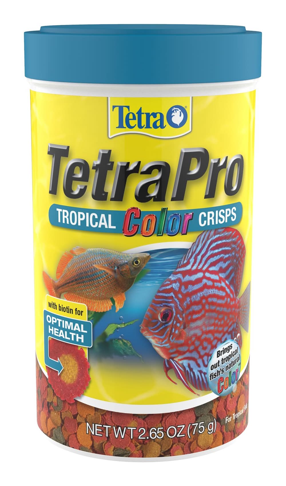 TetraPro™ Tropical Color Crisps Fish Food Flakes (Size: 2.65 Oz)