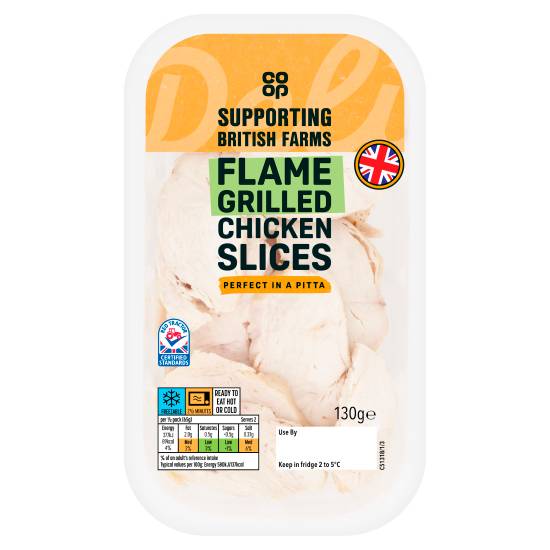 Co-Op Flame Grilled Chicken Slices 130g