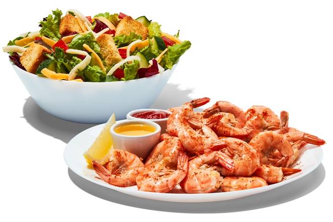 1/2LB Steamed Shrimp & Salad