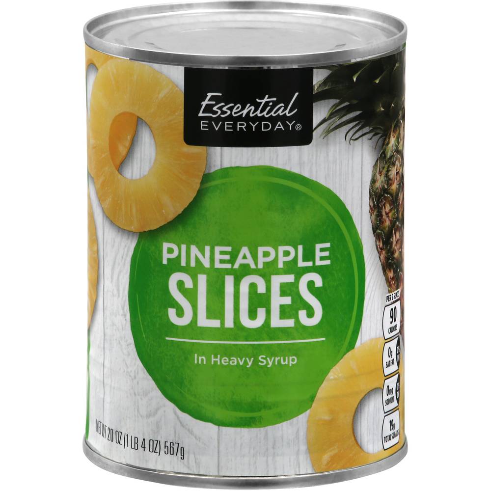 Essential Everyday Pineapple Slices in Heavy Syrup (1.25 lbs)