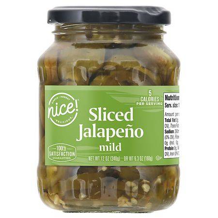 Nice! Sliced Jalapenos Mild - 12.0 oz