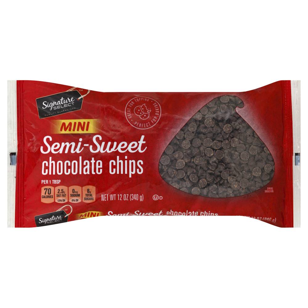 Signature Select Mini Semi-Sweet Chocolate Chips (12 oz)