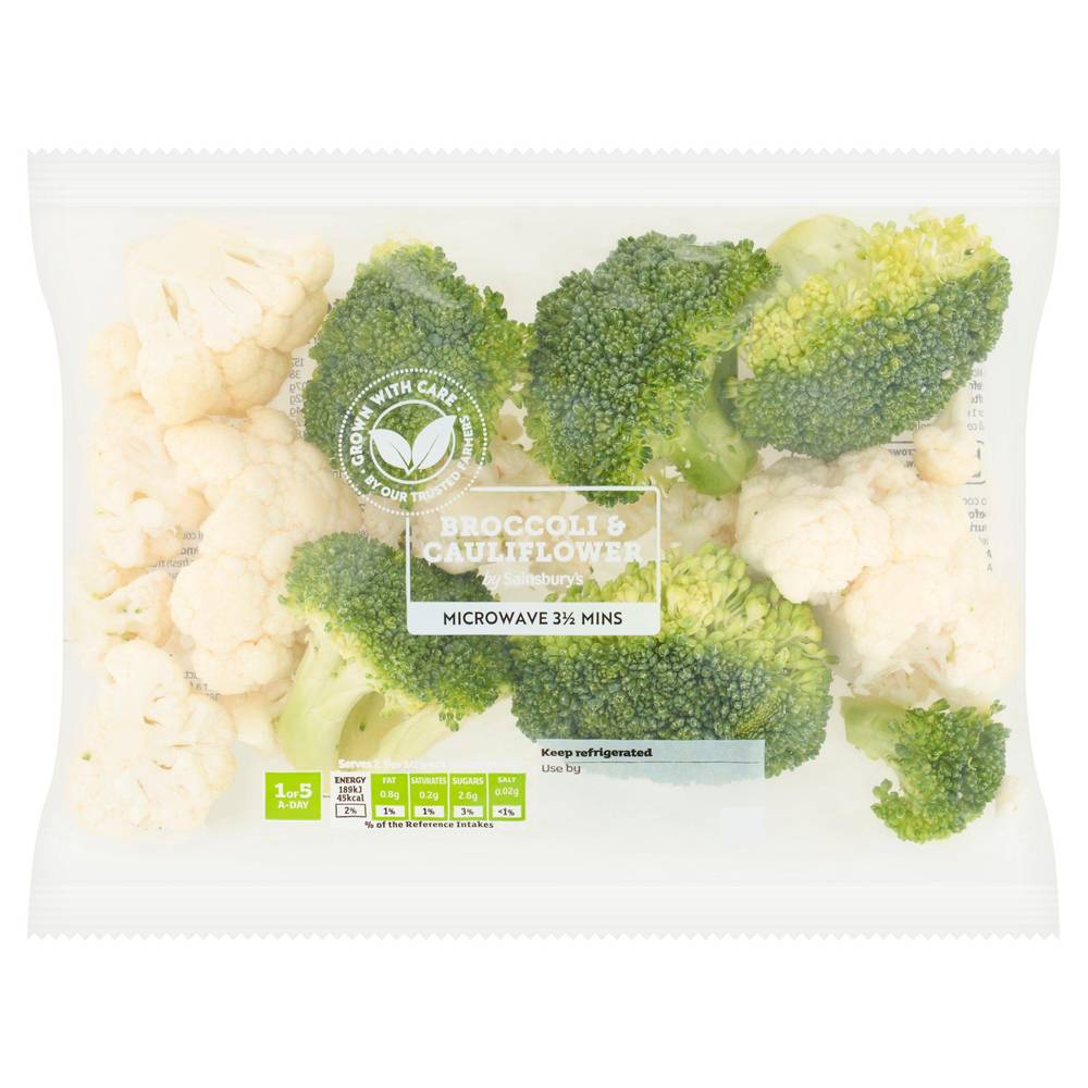 Sainsbury's Broccoli & Cauliflower Florets 240g