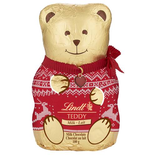 Lindt Teddy Milch Pullover Edition Grun Weihnachten Chocolate, Milk Chocolate (100 g)