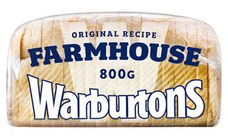 Warburtons Farmhouse Soft Bread 800g