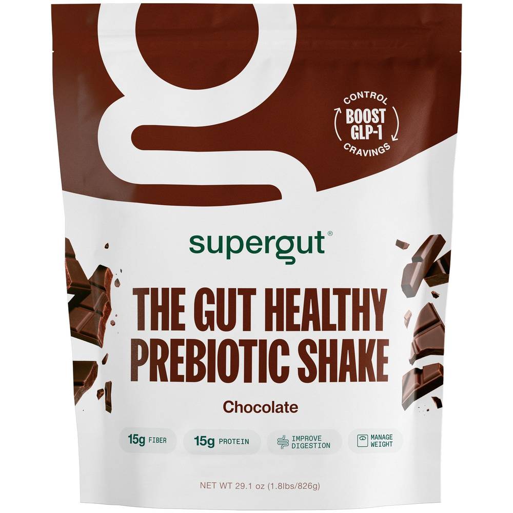 Supergut The Gut Healthy Prebiotic Shake, Chocolate (29.1 oz)
