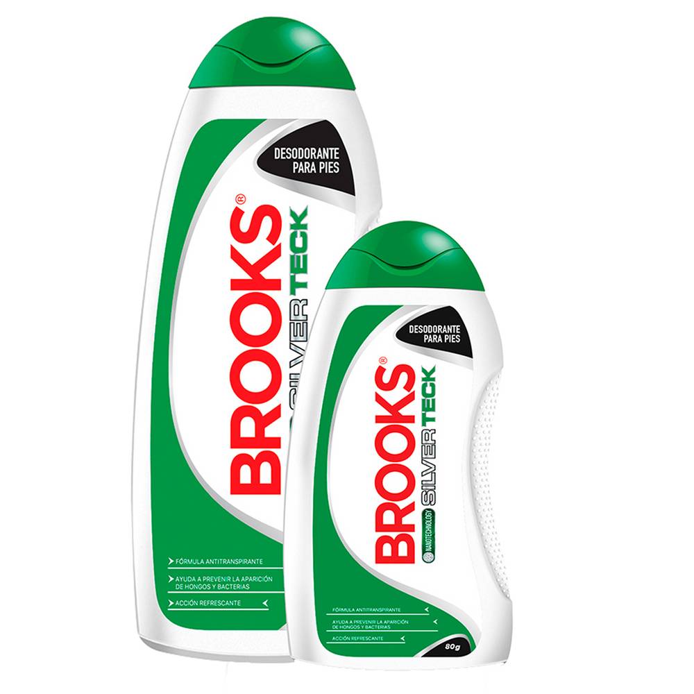 Brooks talco desodorante para pies (2 un)