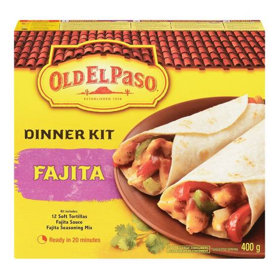 Old El Paso · Ensemble à fajitas (400 g) - Fajita dinner kit (400 g)