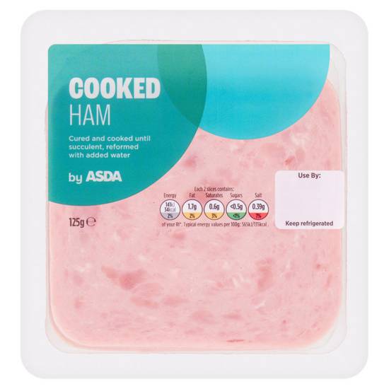 Asda Cooked Ham 125g