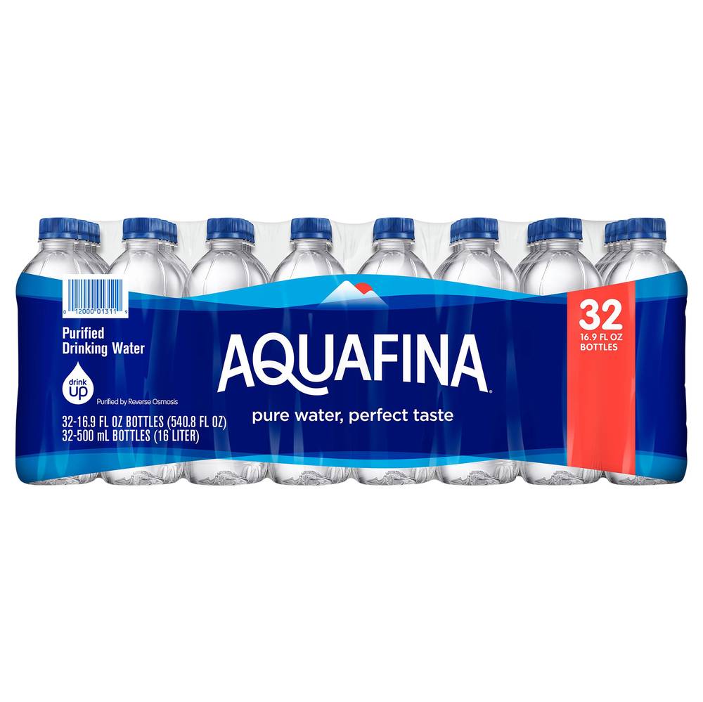 Aquafina Bottled Water (32 ct, 16.9 oz)