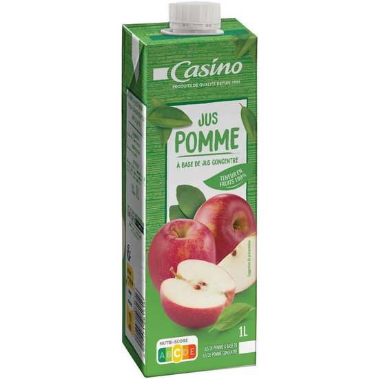 Casino Jus De Pomme - A Base De Concentré - 1L