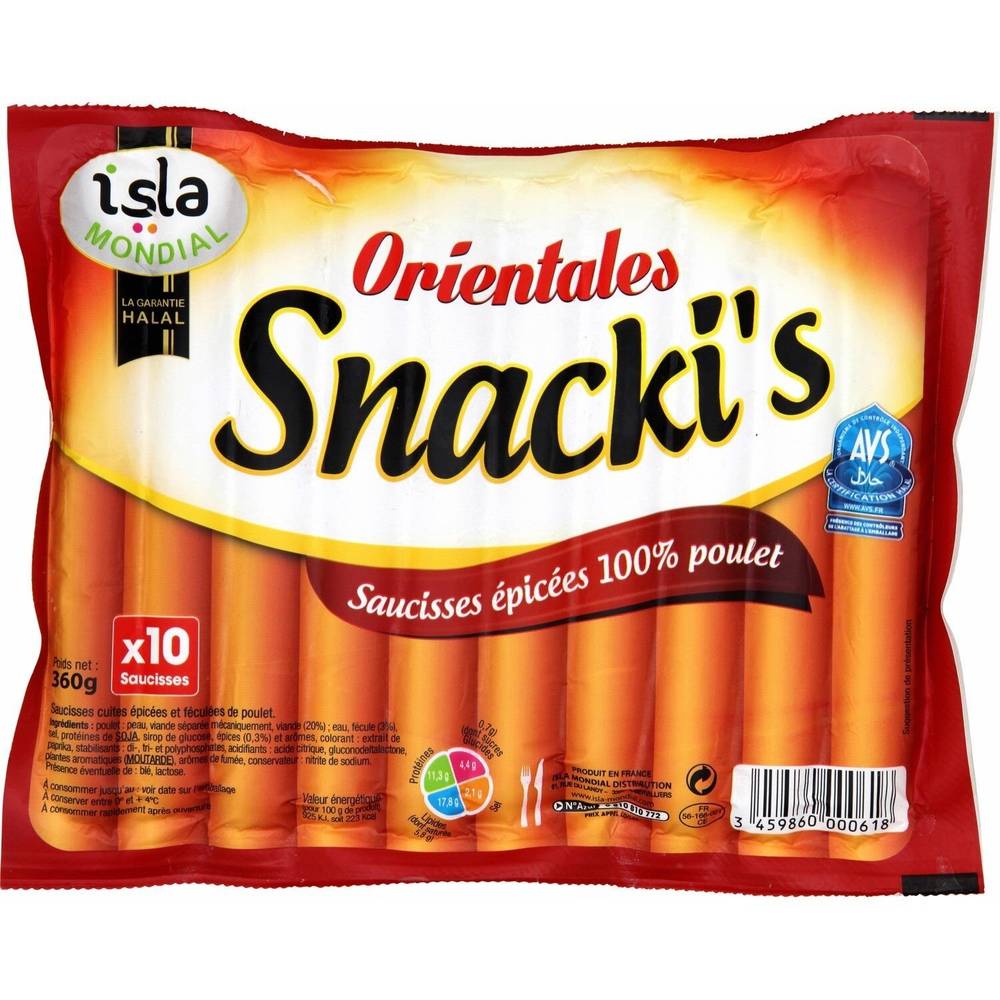 Isla Mondial - Saucisses halal snacki's orientales (10)