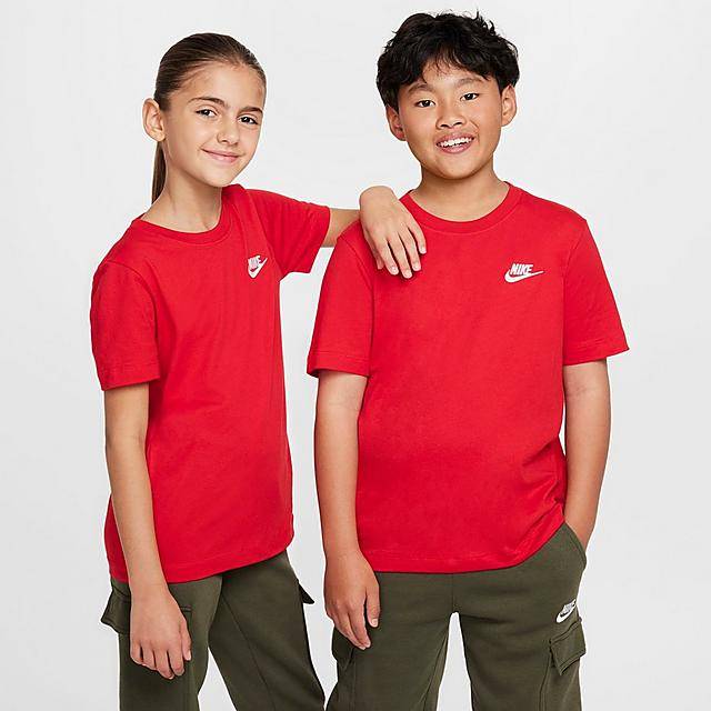 Nike Kids Sportswear T Shirt, XL, University Red